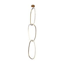 Load image into Gallery viewer, Circa Vertical LED Pendant Light in Gold.
