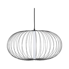 Load image into Gallery viewer, Delano LED Pendant Light in Ellipsoid/Large/Black.
