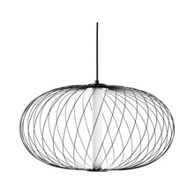 Load image into Gallery viewer, Delano LED Pendant Light in Ellipsoid/Small/Black.
