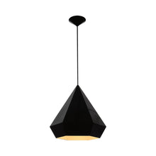Load image into Gallery viewer, Doheny Diamond Pendant Light in Black.
