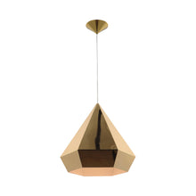 Load image into Gallery viewer, Doheny Diamond Pendant Light in Gold.
