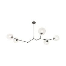Load image into Gallery viewer, Fairfax Linear Pendant Light in Dark Bronze (5-Light).
