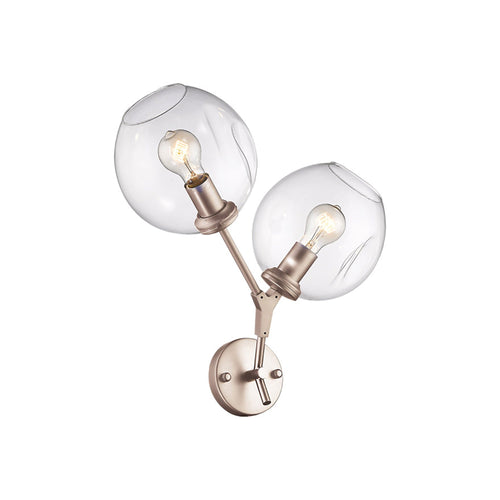 Fairfax Wall Light in Brushed Brass.