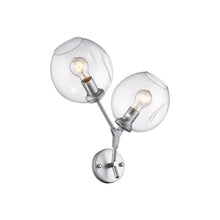 Load image into Gallery viewer, Fairfax Wall Light in Matte Chrome.

