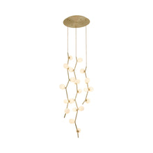 Load image into Gallery viewer, Hampton Multi Light Chandelier in White Glass.
