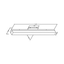 Load image into Gallery viewer, Cermack St. LED Bath Vanity Light - line drawing.
