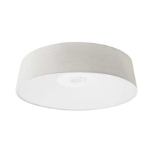 Load image into Gallery viewer, Cermack St. LED Flush Mount Ceiling Light in Large/Ivory Linen.
