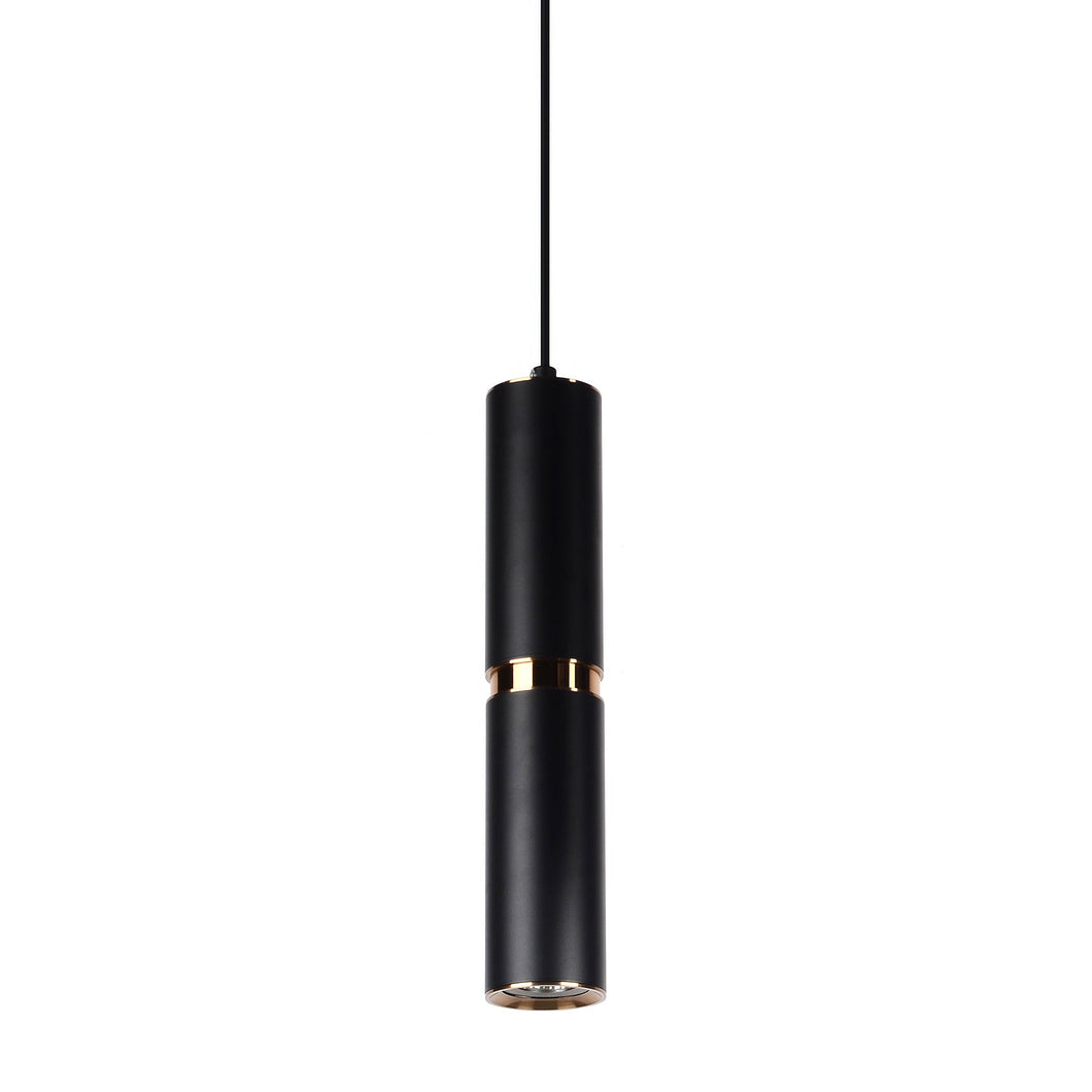 Cicada Pendant Light in Black/Brass.