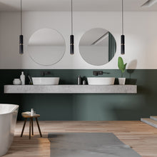 Load image into Gallery viewer, Cicada Pendant Light in bathroom.
