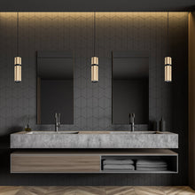 Load image into Gallery viewer, Cicada Pendant Light in bathroom.
