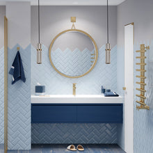 Load image into Gallery viewer, Cicada Pendant Light in bathroom.

