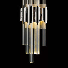 Load image into Gallery viewer, Glacier Cylindrical LED Wall Light in Detail.
