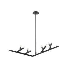Load image into Gallery viewer, Oaks Chandelier in Matte Black (8-Light).
