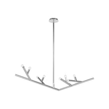 Load image into Gallery viewer, Oaks Chandelier in Polished Nickel (8-Light).
