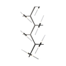 Load image into Gallery viewer, San Vincente Vertical LED Chandelier in Dark Bronze .
