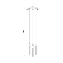Load image into Gallery viewer, The Original Glacier LED Pendant Light - line drawing.
