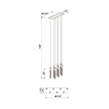 Load image into Gallery viewer, The Original Glacier LED Pendant Light - line drawing.
