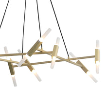 Load image into Gallery viewer, Manhattan Ave. LED Linear Pendant Light in Detail.
