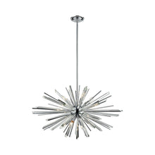 Load image into Gallery viewer, Palisades Avenue Pendant Light in Chrome (8-Light).
