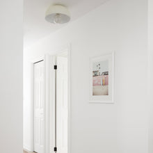 Load image into Gallery viewer, Avery 1-Light Semi-Flush Mount Ceiling Light in living room.
