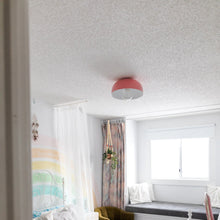 Load image into Gallery viewer, Avery 1-Light Semi-Flush Mount Ceiling Light in bedroom.
