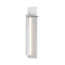 Load image into Gallery viewer, Backgate™ Outdoor LED Wall Light in Large/Textured White/Left.
