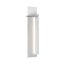 Load image into Gallery viewer, Backgate™ Outdoor LED Wall Light in Large/Textured White/Right.
