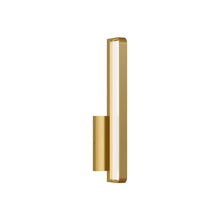 Load image into Gallery viewer, Banda LED Bath Wall Light in Natural Brass (Small).
