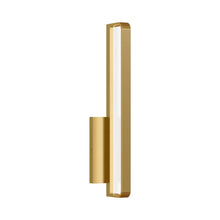 Load image into Gallery viewer, Banda LED Bath Wall Light in Natural Brass (Small).
