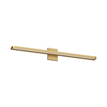 Load image into Gallery viewer, Banda LED Bath Wall Light in Natural Brass (Large).
