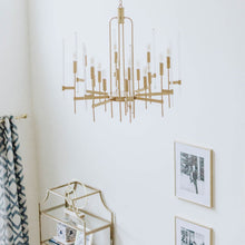 Load image into Gallery viewer, Bari Chandelier in living room.
