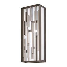 Load image into Gallery viewer, Bars Outdoor LED Wall Light in Bronze And Silver.
