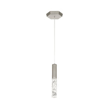 Load image into Gallery viewer, Basalt LED Pendant Light in Silver.
