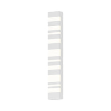 Load image into Gallery viewer, Bath Notes LED Bath Vanity Light in Satin White (Large).
