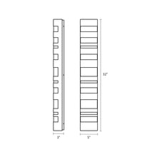 Load image into Gallery viewer, Bath Notes LED Bath Vanity Light - line drawing.
