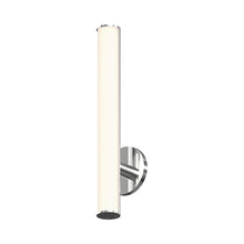 Load image into Gallery viewer, Bauhaus Columns™ LED Bath Wall Light in Small/Satin Chrome.
