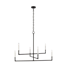 Load image into Gallery viewer, Bayview Chandelier in Large/Non-Linear/Aged Iron.
