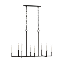 Load image into Gallery viewer, Bayview Chandelier in Linear/Aged Iron.

