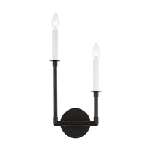 Load image into Gallery viewer, Bayview Double Bath Wall Light in Left/Aged Iron.
