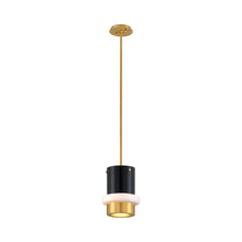 Load image into Gallery viewer, Beckenham Pendant Light in Vintage Polished Brass/Nickel/Small.
