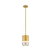 Load image into Gallery viewer, Beckenham Pendant Light in Vintage Polished Brass/Black/Small.
