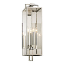 Load image into Gallery viewer, Beckham Outdoor Wall Light in Polished Stainless (4-Light/28.5-Inch).
