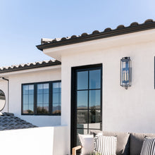 Load image into Gallery viewer, Beckham Outdoor Wall Light in Outdoor Area.
