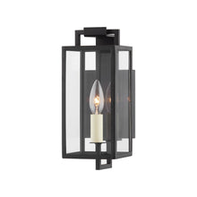 Load image into Gallery viewer, Beckham Outdoor Wall Light in Forged Iron (1-Light/12-Inch).
