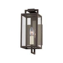 Load image into Gallery viewer, Beckham Outdoor Wall Light in Textured Bronze (1-Light/12-Inch).
