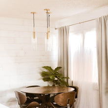 Load image into Gallery viewer, Belinda Pendant Light in living room.
