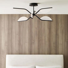 Load image into Gallery viewer, Belterra LED Semi Flush Ceiling Light in bedroom.
