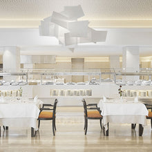 Load image into Gallery viewer, Big Bang Chandelier in dining room.
