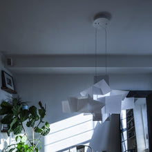 Load image into Gallery viewer, Big Bang Chandelier in living room.
