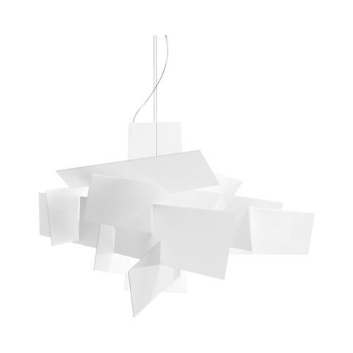 Big Bang XL LED Chandelier in White.
